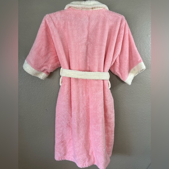 Vintage Bloomsfield Pink Plush Terry Cloth Robe Women’s Med/ Large - Picture 8 of 12